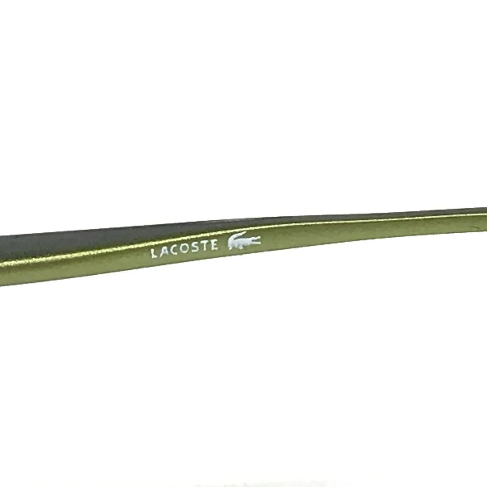 Lacoste Eyeglasses Frames LA12013 BK Black Green Rectangular Full Rim 50-16-140